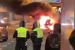 В Подмосковье на трассе взорвалась «Газель»