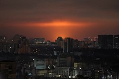 В украинском городе после прилета пропал свет